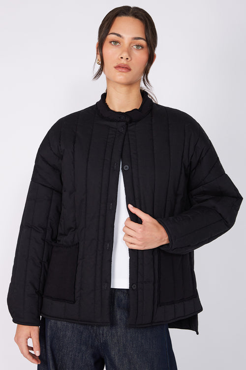 channel jacket / black