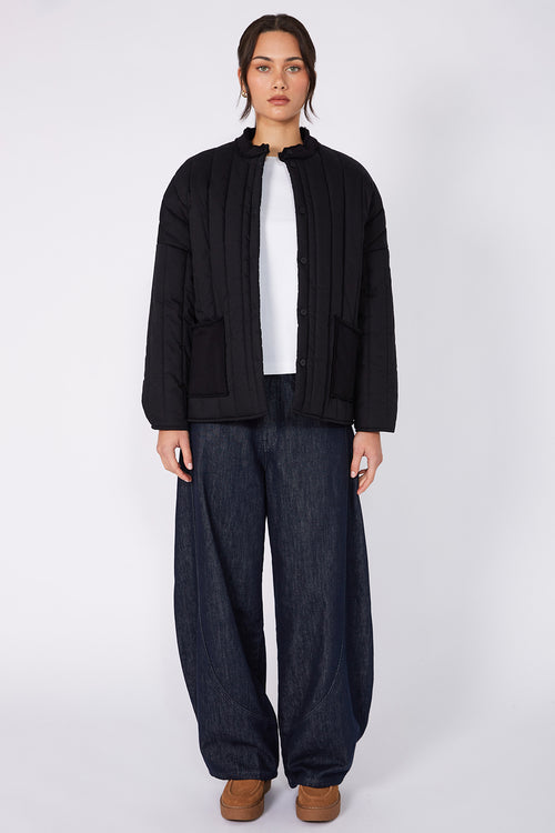 channel jacket / black