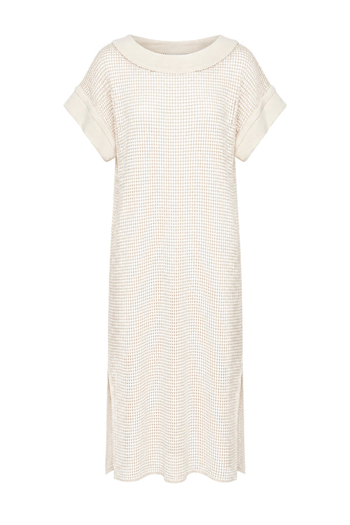 chord mesh midi dress / calico