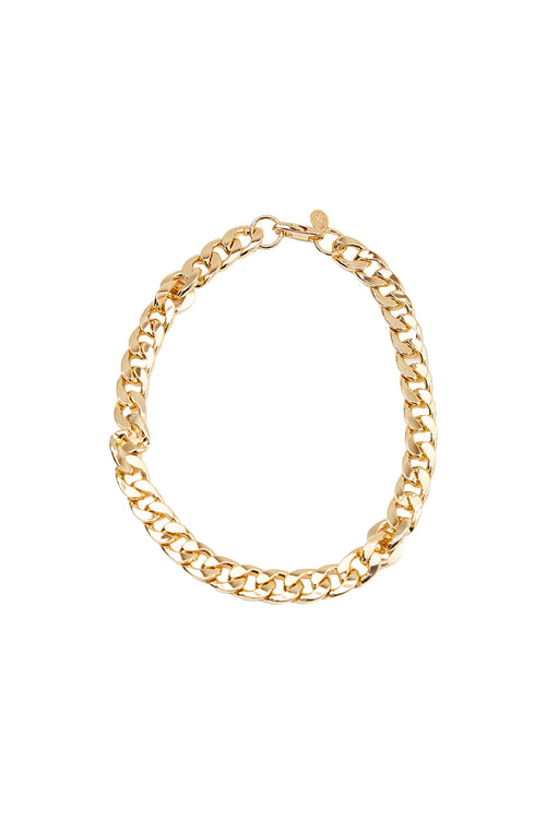 chunky chain necklace / gold