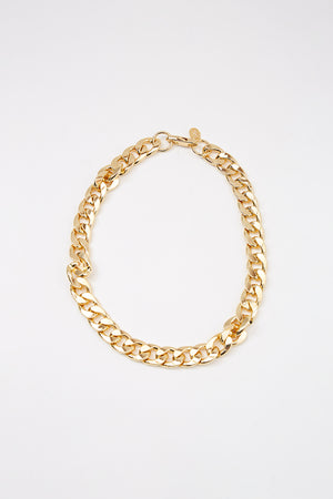 chunky chain necklace / gold