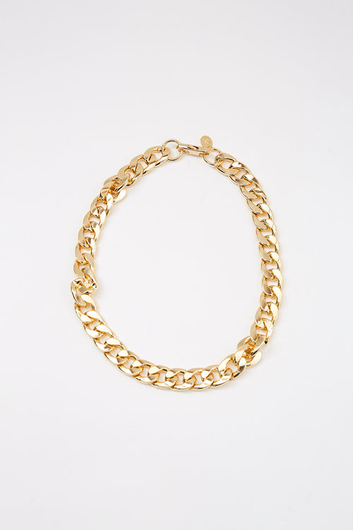 chunky chain necklace / gold