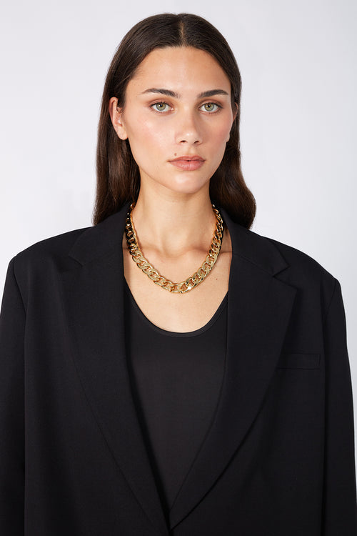 chunky chain necklace / gold