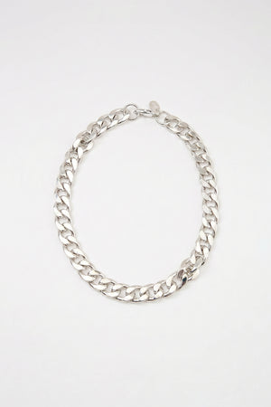 chunky chain necklace / silver