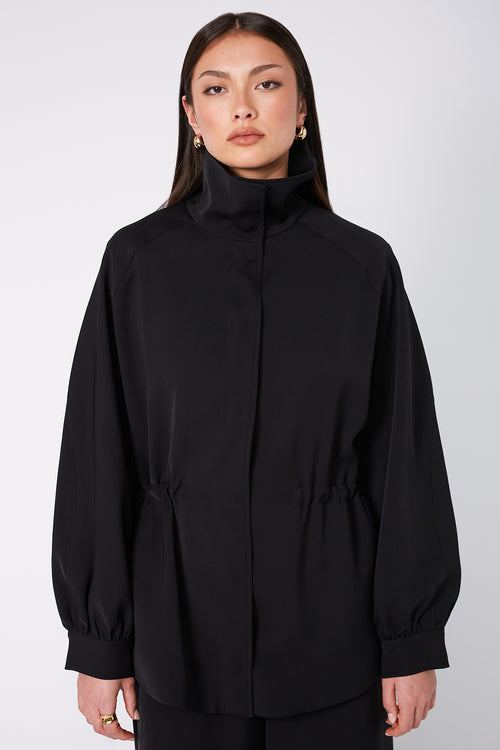 clinched jacket / black