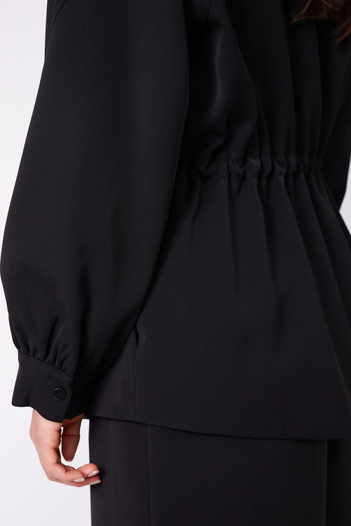clinched jacket / black