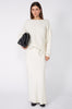 column bias maxi skirt / buttercream