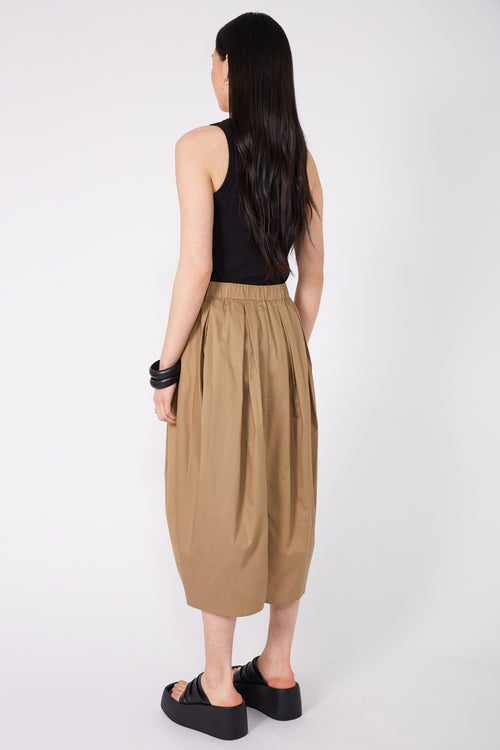compass skirt / camel