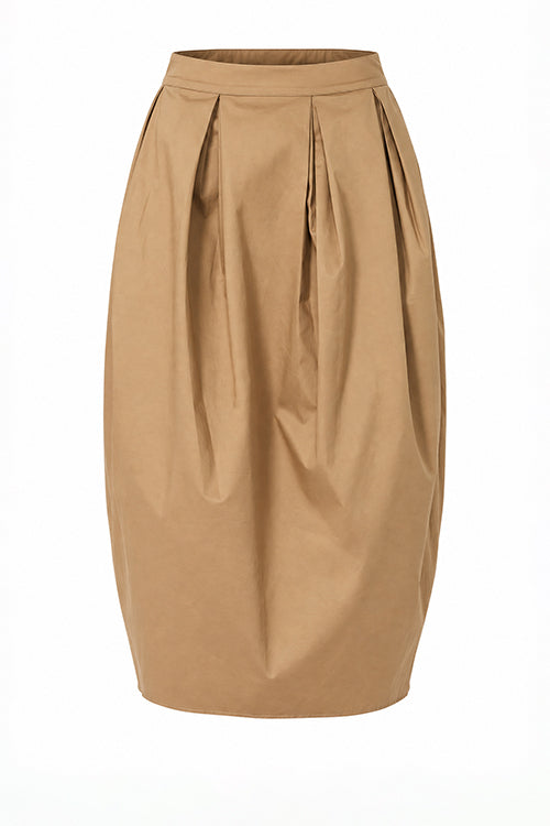 compass skirt / camel