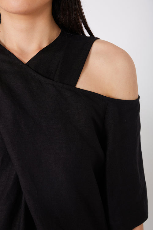 confine maxi dress / black