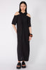 confine maxi dress / black