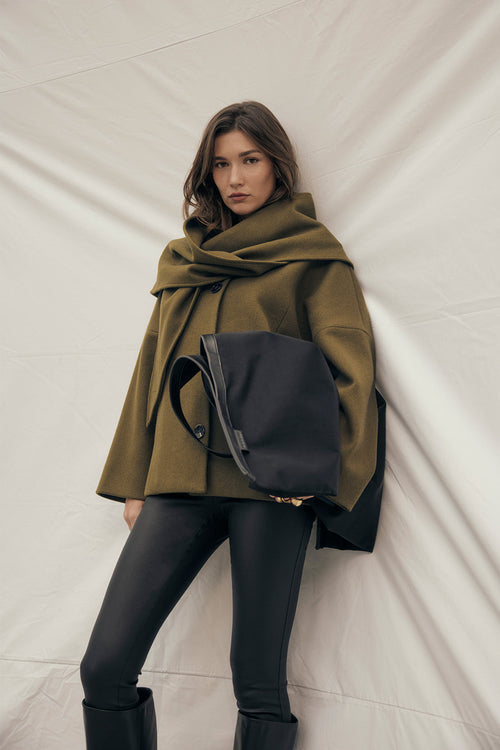 cres coat / olive marle