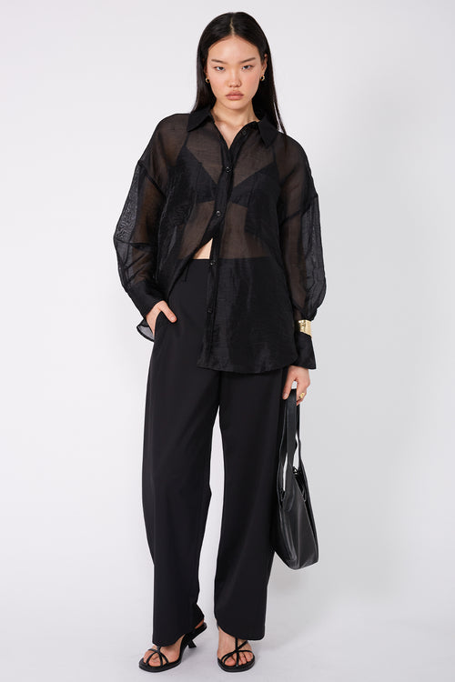 crevasse pant / black