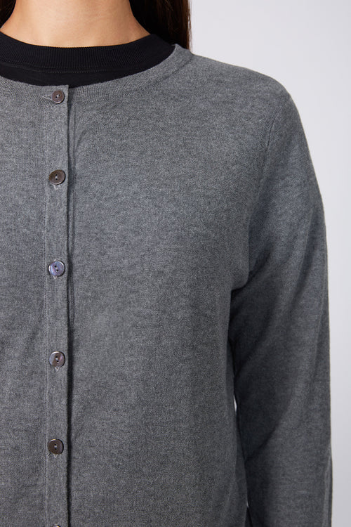 crisp cardi / grey marle