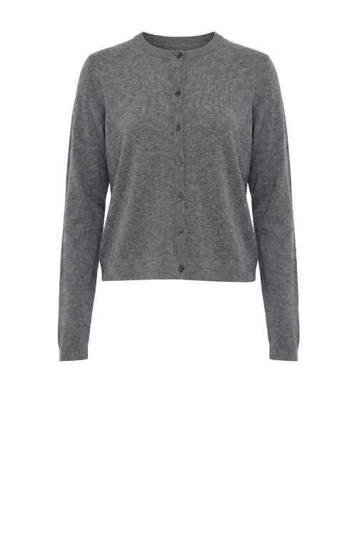 crisp cardi / grey marle