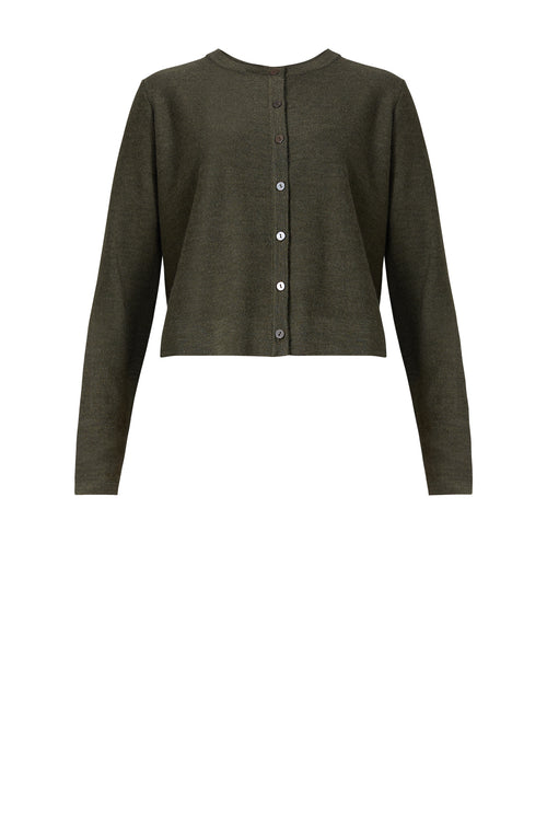 crisp cardi / khaki