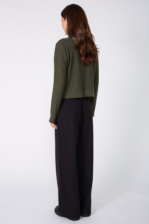 crisp cardi / khaki