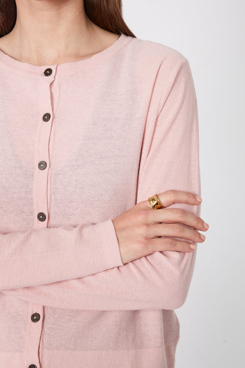 crisp cardi / blossom pink