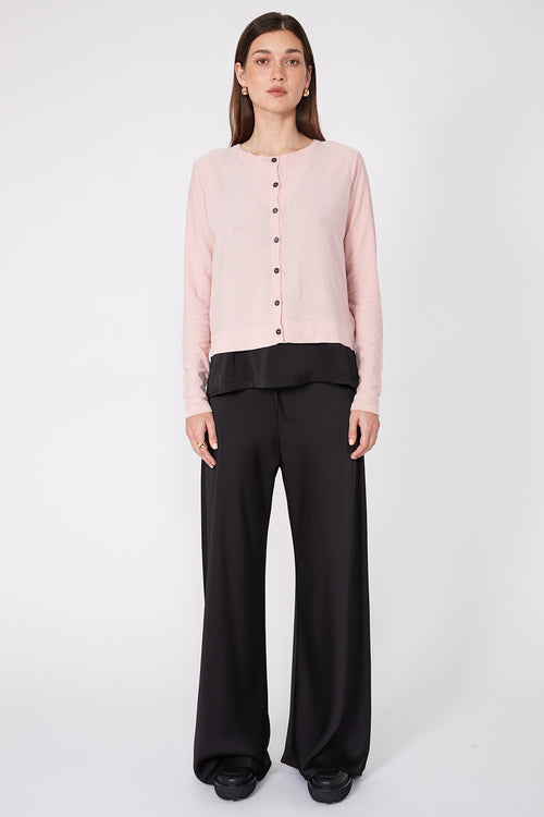 crisp cardi / blossom pink