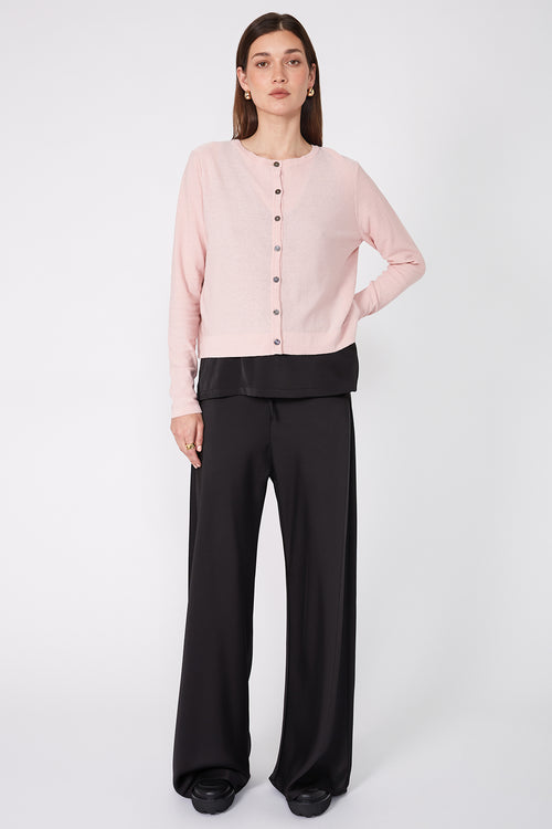 crisp cardi / blossom pink