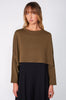 croppy merino sleeve / toffee
