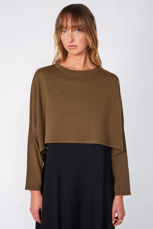 croppy merino sleeve / toffee