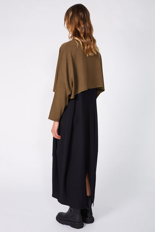 croppy merino sleeve / toffee