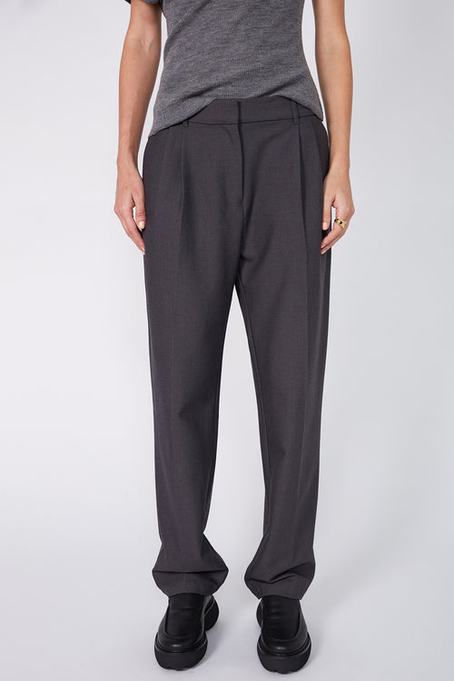 custom pant / charcoal marle