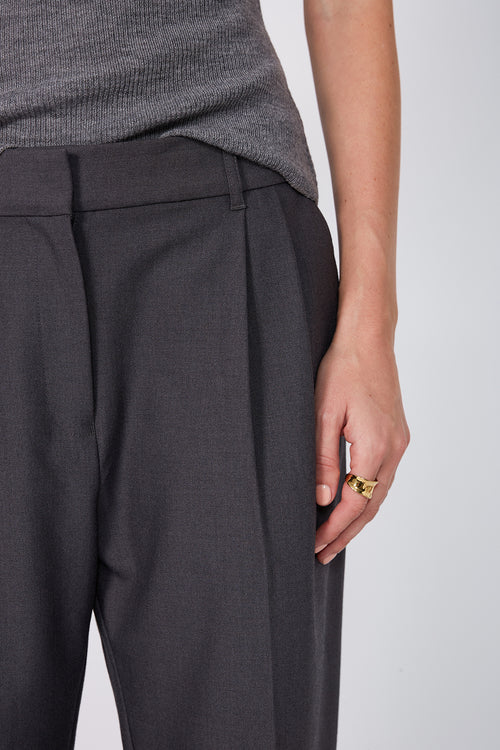 custom pant / charcoal marle