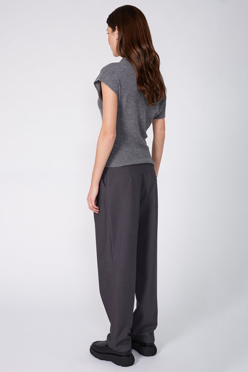 custom pant / charcoal marle