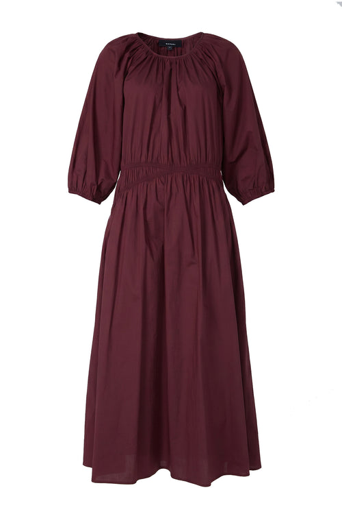 disperse midi dress / dark plum