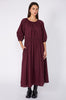 disperse midi dress / dark plum