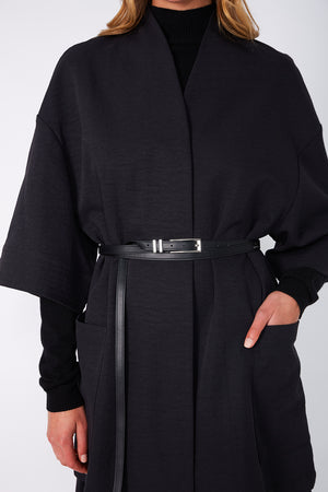 double belt / black