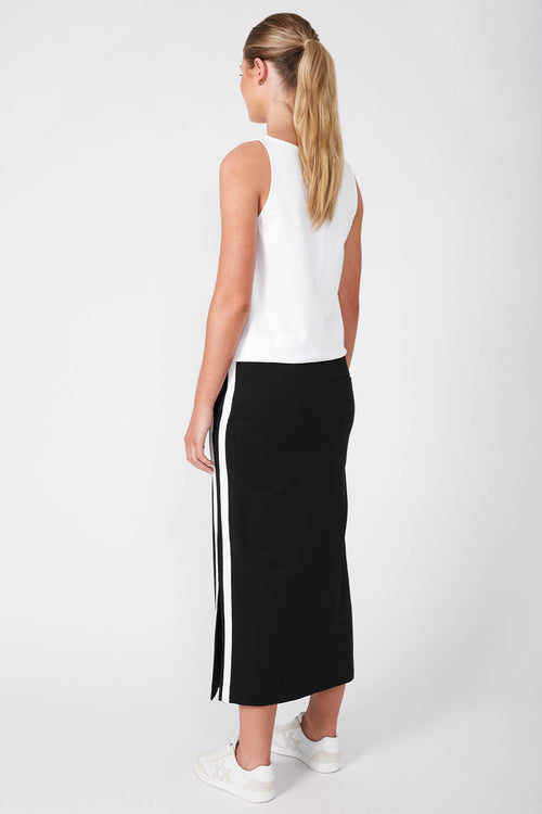 cinder skirt / black|white