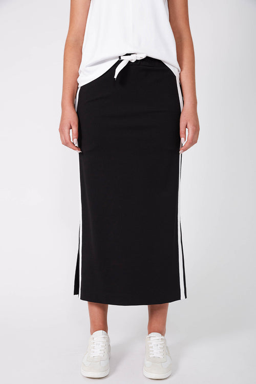 cinder skirt / black|white