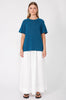 jet tee sweater / teal blue