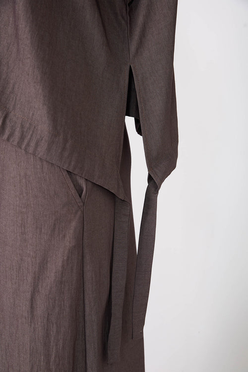 resume tee / chocolate melange