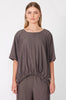 resume tee / chocolate melange