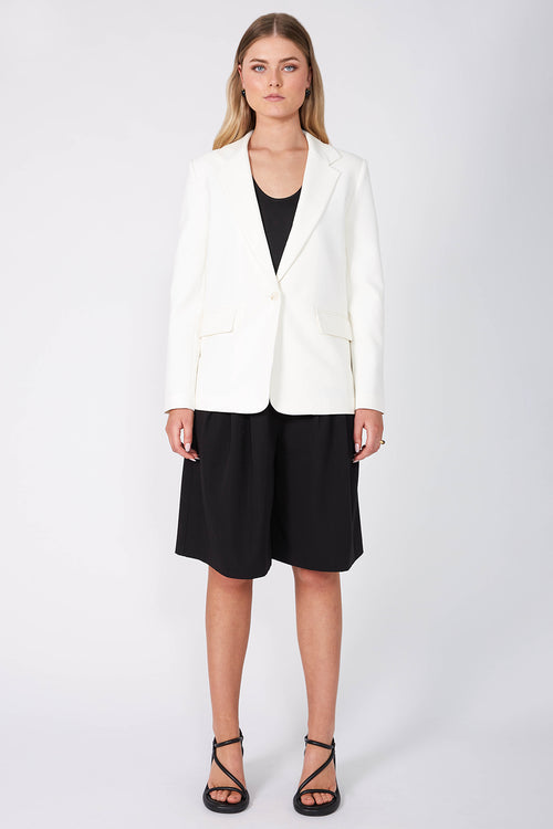 everyday blazer / ivory cream