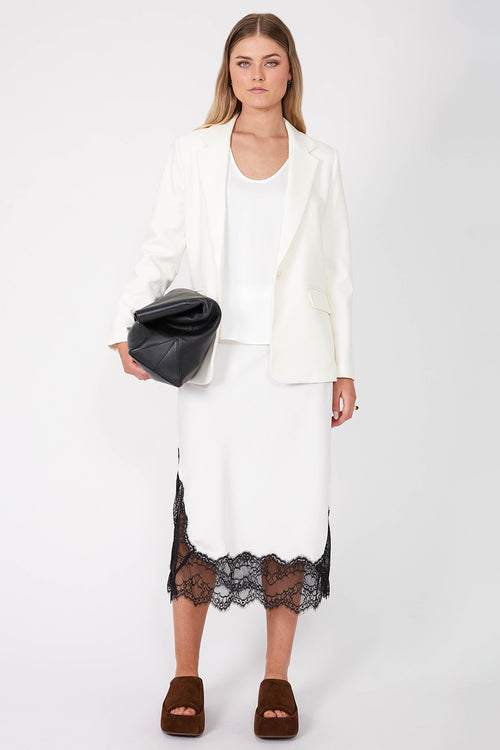 everyday blazer / ivory cream