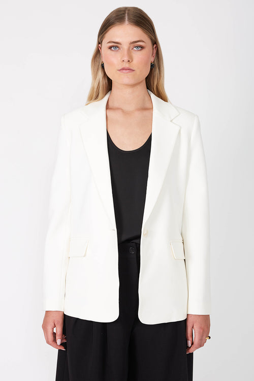 everyday blazer / ivory cream