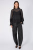 embellished top / black
