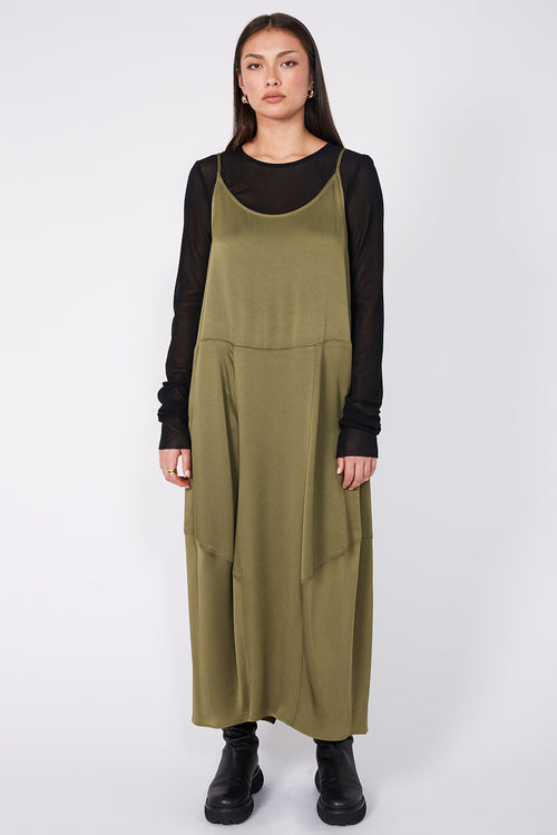ember dress / moss green