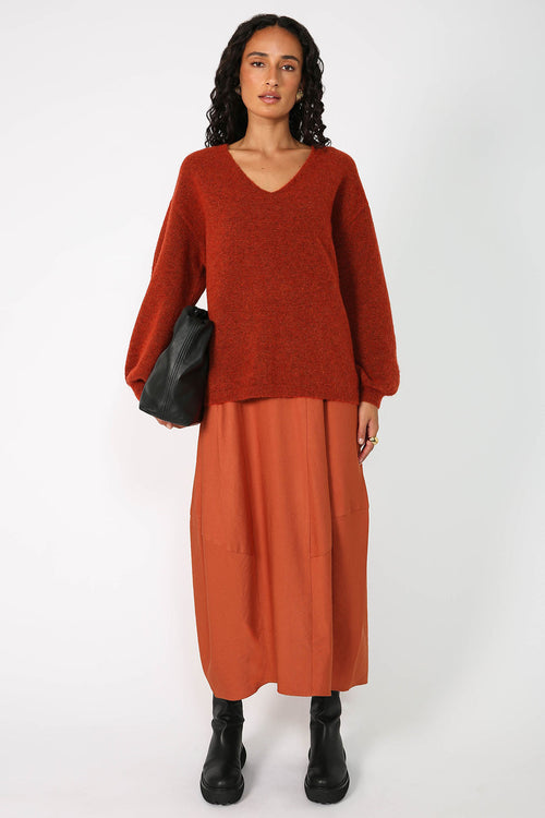 ember dress / sumac orange