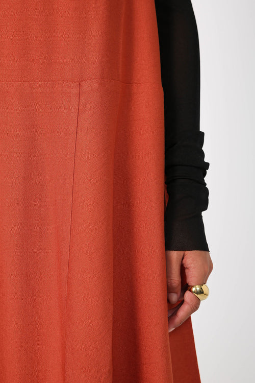 ember dress / sumac orange