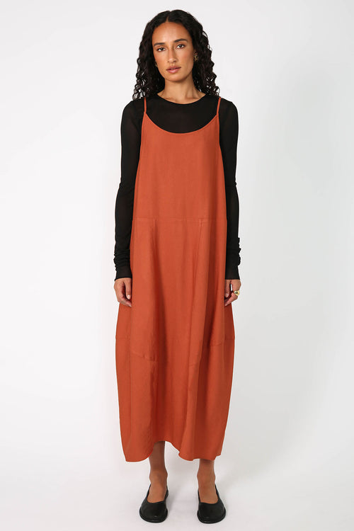 ember dress / sumac orange