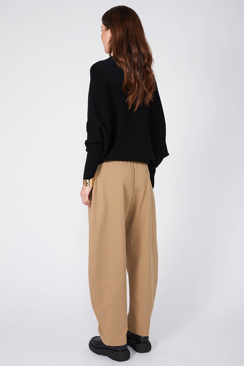 encased full length pant / camel