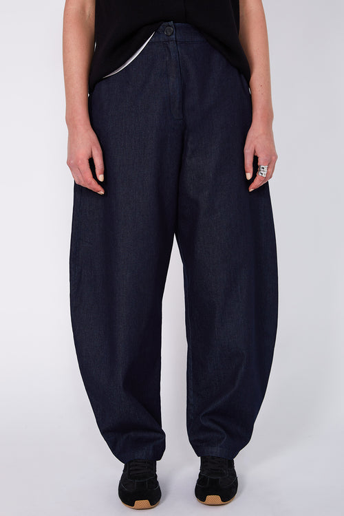 encased full length pant / dark indigo