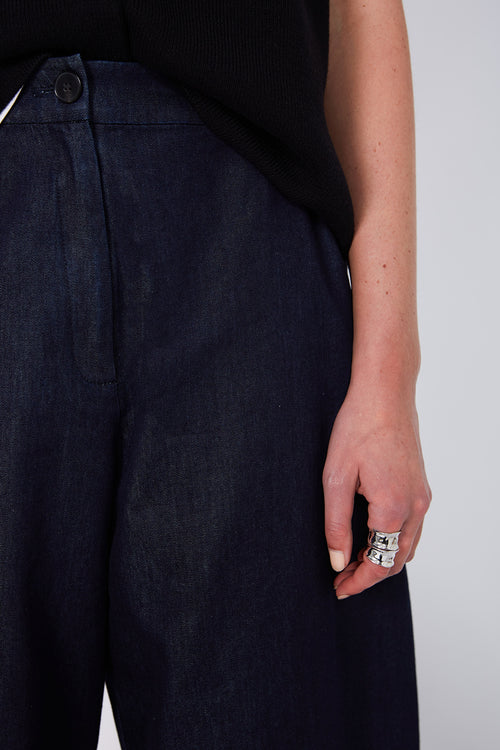 encased full length pant / dark indigo