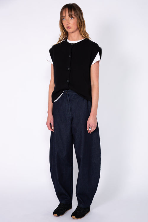 encased full length pant / dark indigo